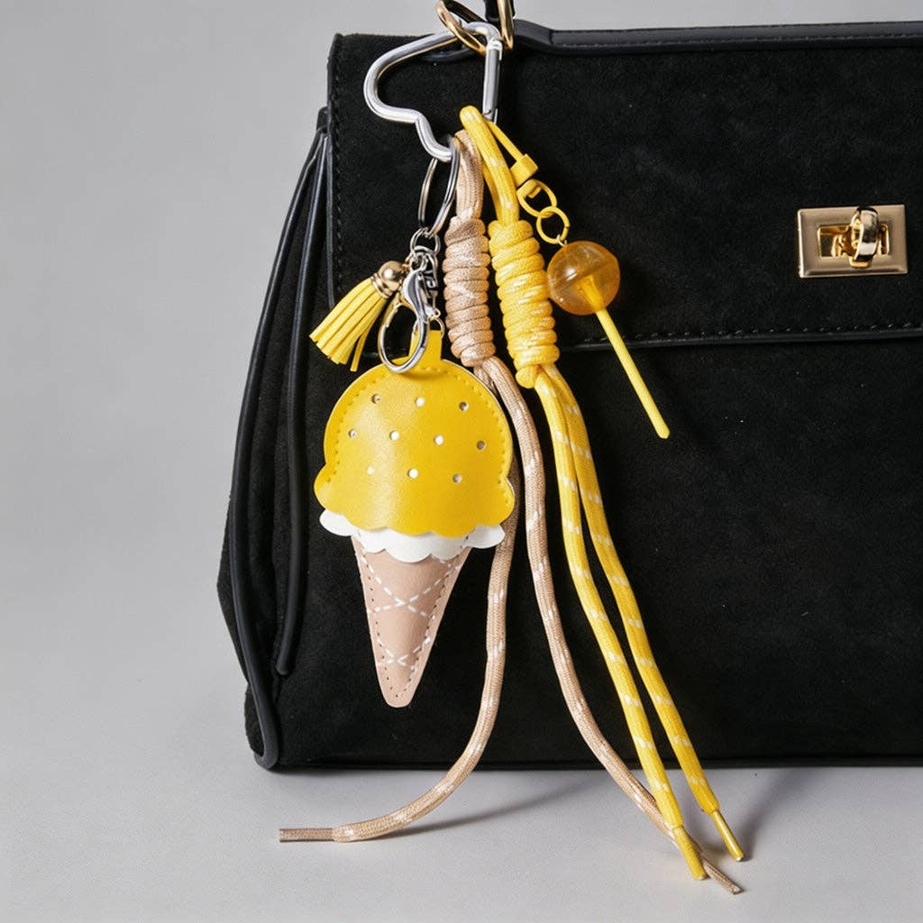 Sweet Ice Cream Bag Charm: Mint / Lollipop