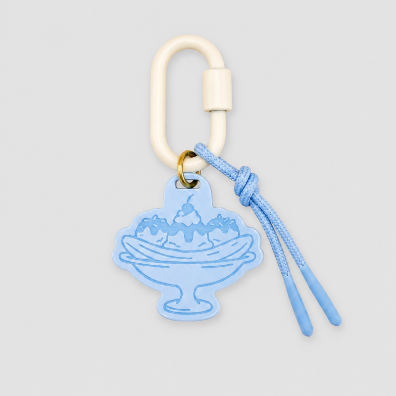 Banana Split Keychain