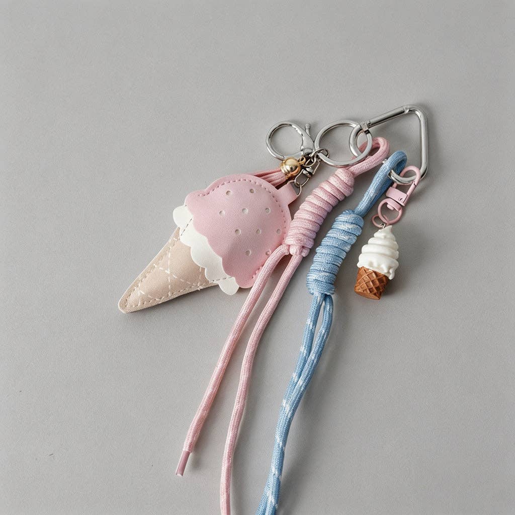 Sweet Ice Cream Bag Charm: Light Pink / Ice Cream