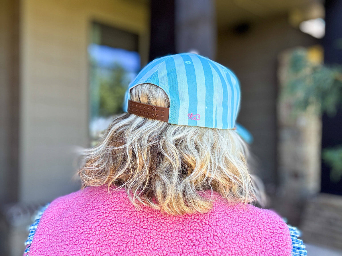 Embroidered Baseball Cap - "Mom Mode" - Blue