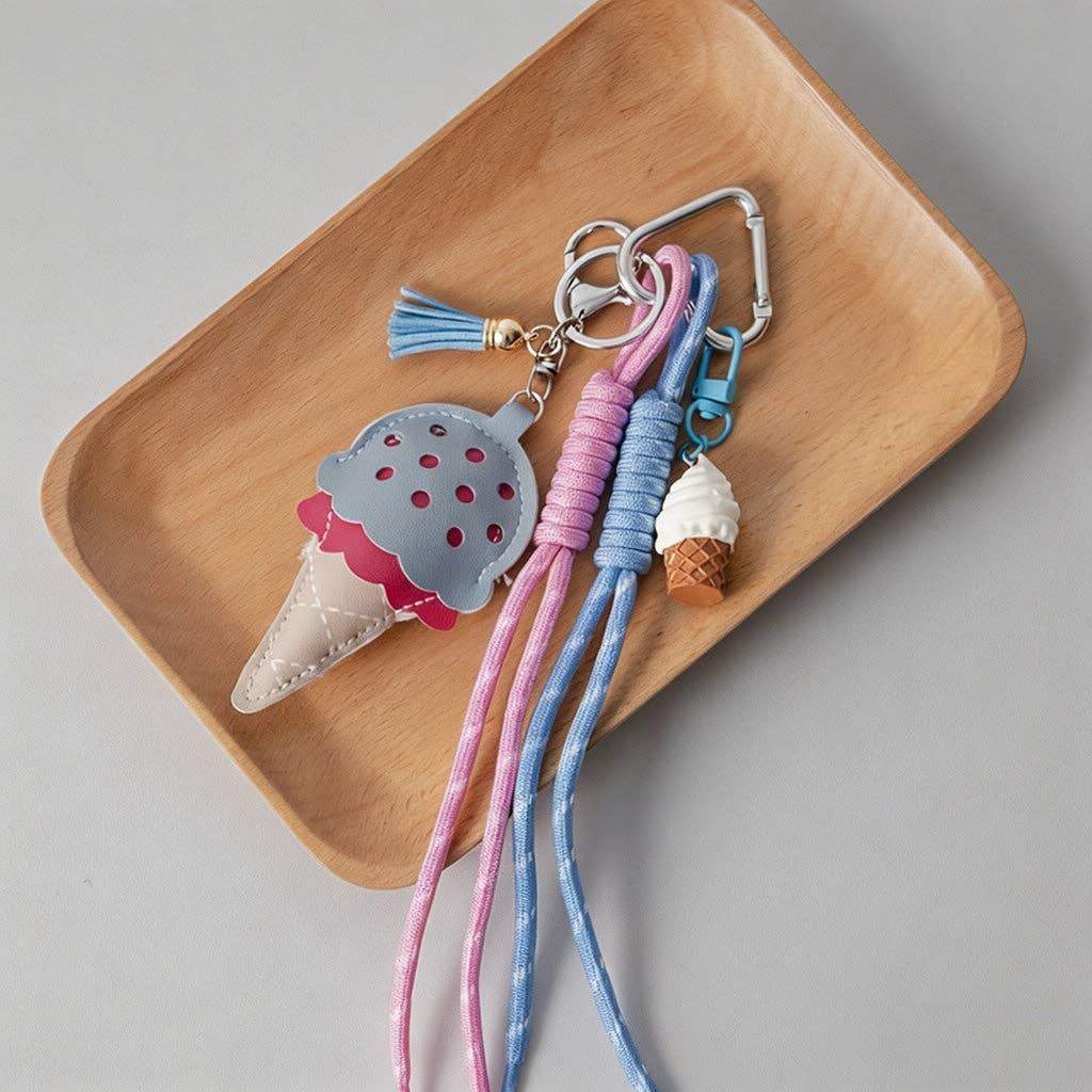 Sweet Ice Cream Bag Charm: Mint / Lollipop