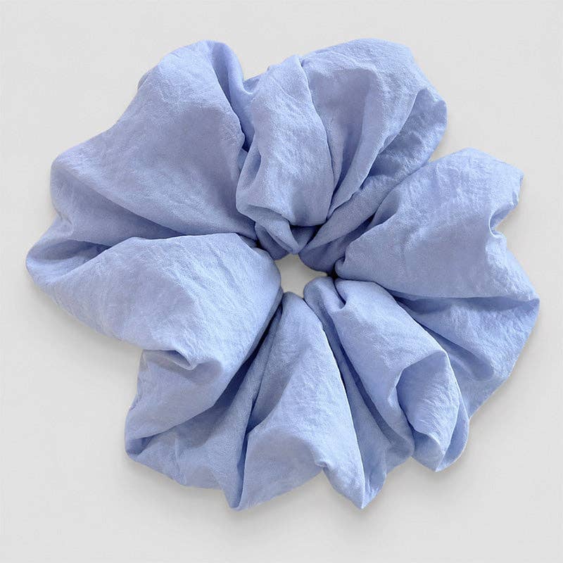Oversized Solid Color Pastel Scrunchie: Yellow / One Size