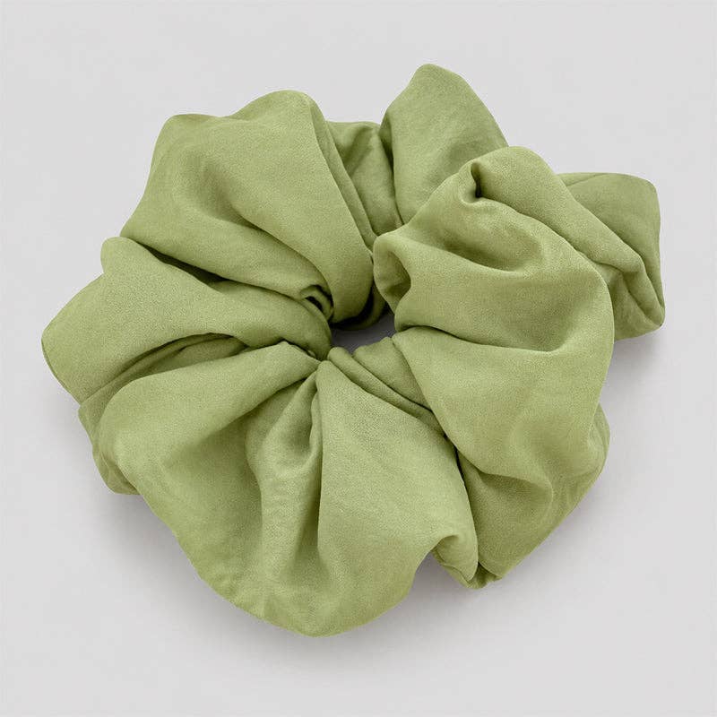Oversized Solid Color Pastel Scrunchie: Pink / One Size