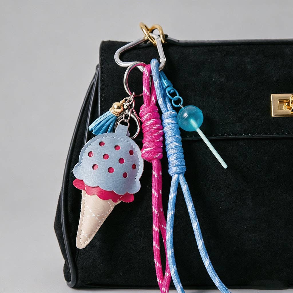 Sweet Ice Cream Bag Charm: Light Pink / Ice Cream