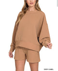 Ribbed Balloon Sleeve Set