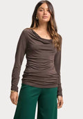 Ruched Drop Fabric Blouse